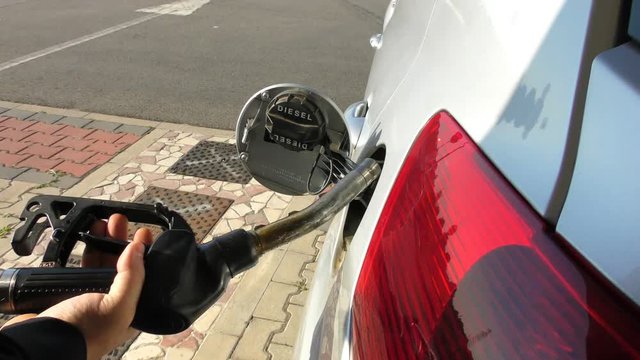 takedown of the diesel pump at the end of refueling
