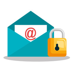 internet security concept flat icons vector illustration design