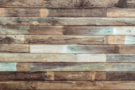 Fototapeta Old wood plank wall background