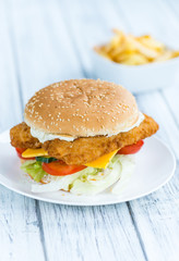 Homemade Fish Burger