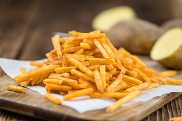 Portion of potato sticks
