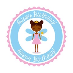 cute little fairy character vector illustration design