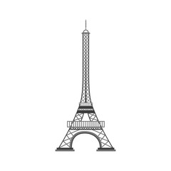 Fototapeta na wymiar tower eiffel french culture vector illustration design