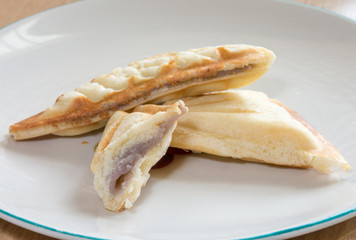Grilled Sandwich with taro, sweet food