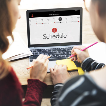 Schedule Time Management Planner Concept