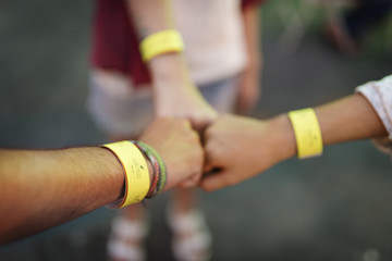 Amusement Park Friends Enjoyment Lifestyle Concept