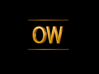 OW Initial Logo for your startup venture