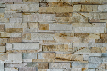 Marble block wall