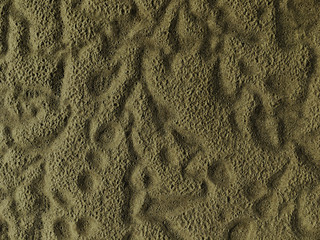 Sand pattern background, nearly dry sand after the rained