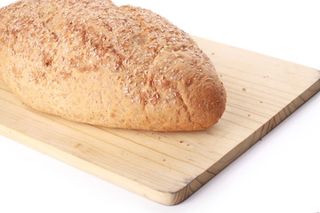  wheat bread isolated on white background