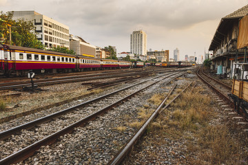 Fototapeta na wymiar Thai railway train　　