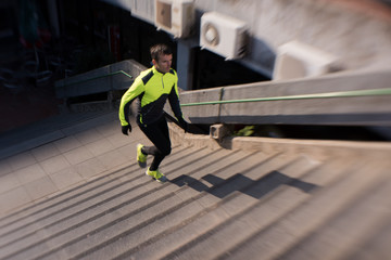 Obraz na płótnie Canvas man jogging
