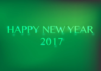 Obraz premium glowing Happy New Year 2017 text