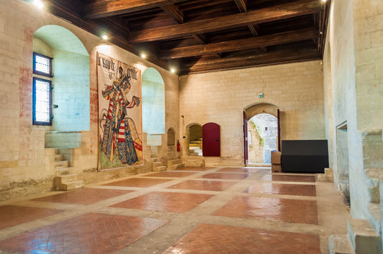Salle int&eacute;rieur du Ch&acirc;teau de Tarascon.