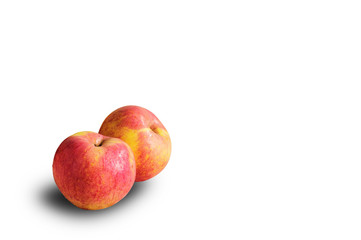 Apple on white background.
