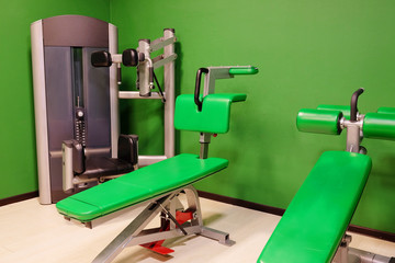 Interior of a fitness hall
