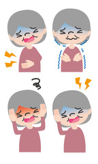 高齢女性病気症状セット