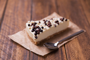 chocolate cake with balls