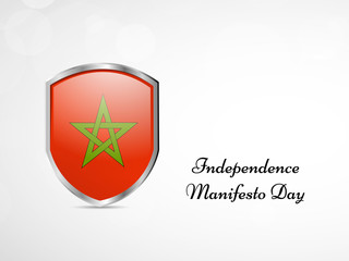 Illustration of Morocco Flag for Independence Manifesto Day