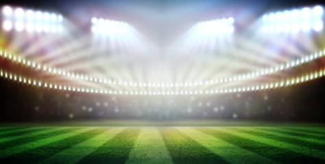 lights at night and stadium 3d render, © Kalawin