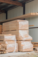 Timber stored for optimum drying
