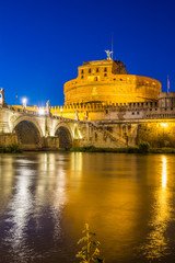 castel sant angelo at sundown