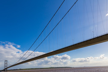 Obraz premium Humber Bridge, East Riding of Yorkshire, UK