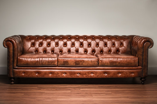 brown chesterfield sofa