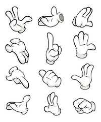 Fototapeta premium Illustration of a Hands in Gloves