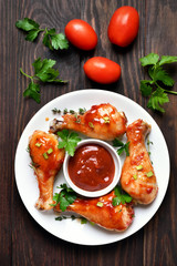 Grilled chicken legs