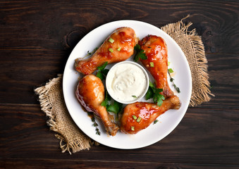 Roasted chicken drumstick