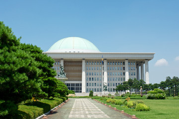 Obraz premium Government assembly in Seoul in South Korea