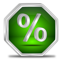 Discount button - 3D illustration