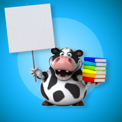 Fun cow - 3D Illustration