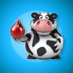 Fun cow - 3D Illustration