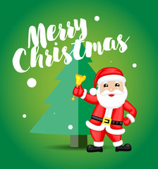 Happy Santa Christmas Greeting Card