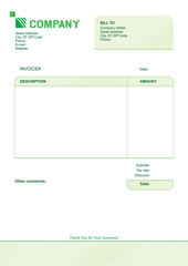 invoice template design