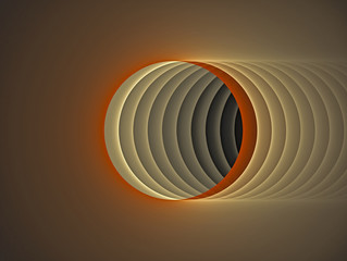 Abstract Magic energy multicolored fractal. 3D rendering. Portal to another dimension