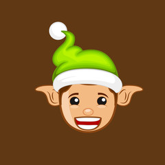 Laughing Elf Character Face