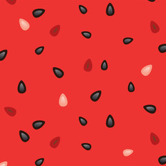 vector watermelon background pattern with seeds