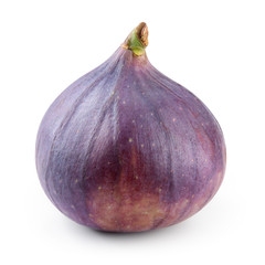 Fresh fig isolated on white background. With clipping path.