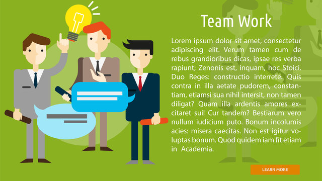 Team Work Conceptual Banner