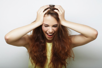 Fototapeta premium Young cute smiling blond girl