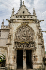 Fototapeta na wymiar Amboise chapel with Leonardo da Vinci tomb. France.