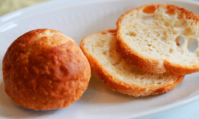 Bread on the plate