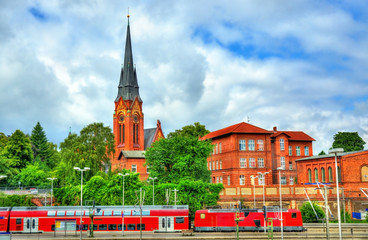 Obraz premium View of St. Lorenz Church in Lubeck, Germany