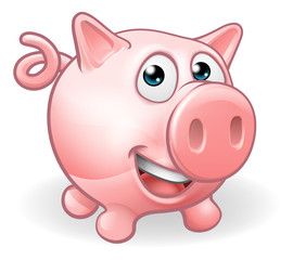Cartoon Cute Pig Farm Animal
