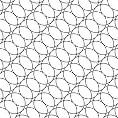 Obraz premium Abstract geometric black and white hipster fashion pillow overlap circles pattern