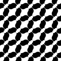 Vector modern abstract geometry tiles pattern. black and white seamless geometric background . subtle pillow and bed sheet design. creative art deco. hipster fashion print