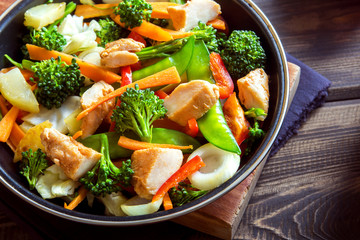 stir fry with chicken © mizina